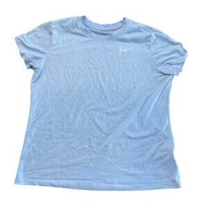 Nike Dri-Fit Blue Short Sleeves Crew Neck T-Shirt Size Large